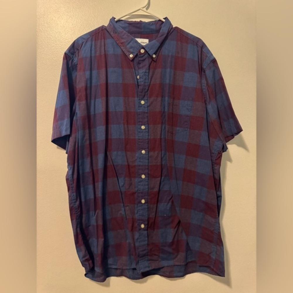 Sonoma Blue and Red Casual Button Down Shirt